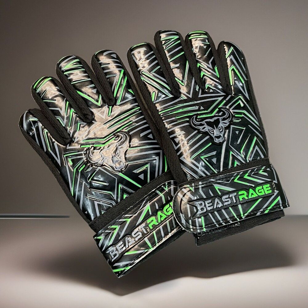 Beast Rage Soccer Goalkeeper Gloves For Kids  - for 6-9 Years Old.